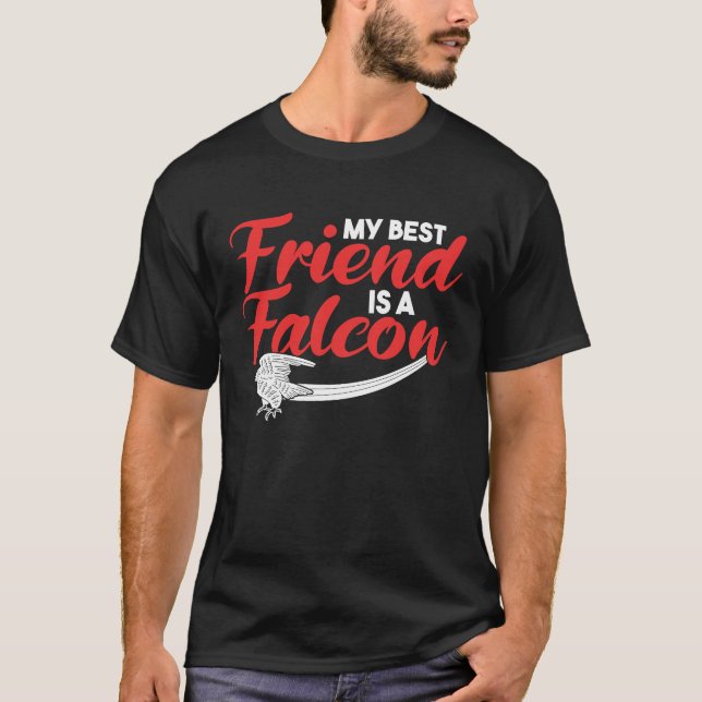 falconry hawking ornithology bird friend t shirt (Framsida)