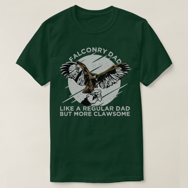 Falconry Pappa T Shirt (Design framsida)