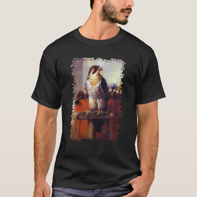 Falconry Peregrine Falcon Birder Falconer Manar Wo T Shirt (Framsida)