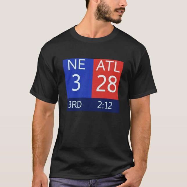Falcons 28-3 Lead Essential T Shirt (Framsida)