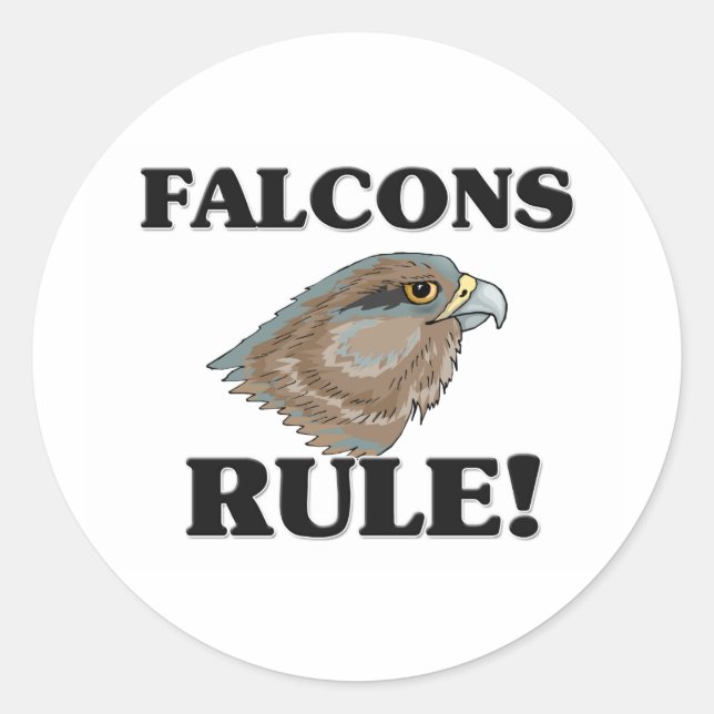 FALCONS-regeln! Runt Klistermärke (Framsida)