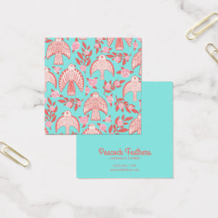 Falcons & Ro Earring Necklace Jewelry Visning Fyrkantigt Visitkort