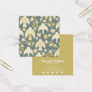 Falcons & Ro Earring Necklace Jewelry Visning Fyrkantigt Visitkort