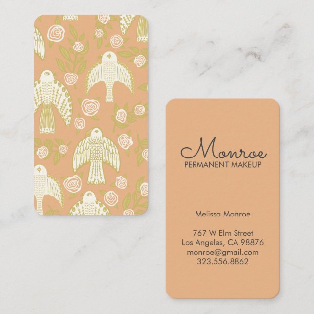 Falcons & Ro Elegant Illustrated Visitkort (Fram/baksida)