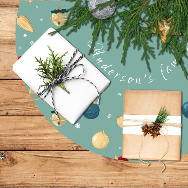 Falda árbol navidad, adornos navideños, estrella julgransmatta borstad polyester (Skapare uppladdad)