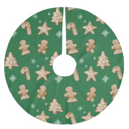 Falda para el árbol de Navidad de poliéster Julgransmatta Borstad Polyester