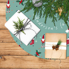 Falda Para El Árbol De Navidad Santa Claus Julgransmatta Borstad Polyester