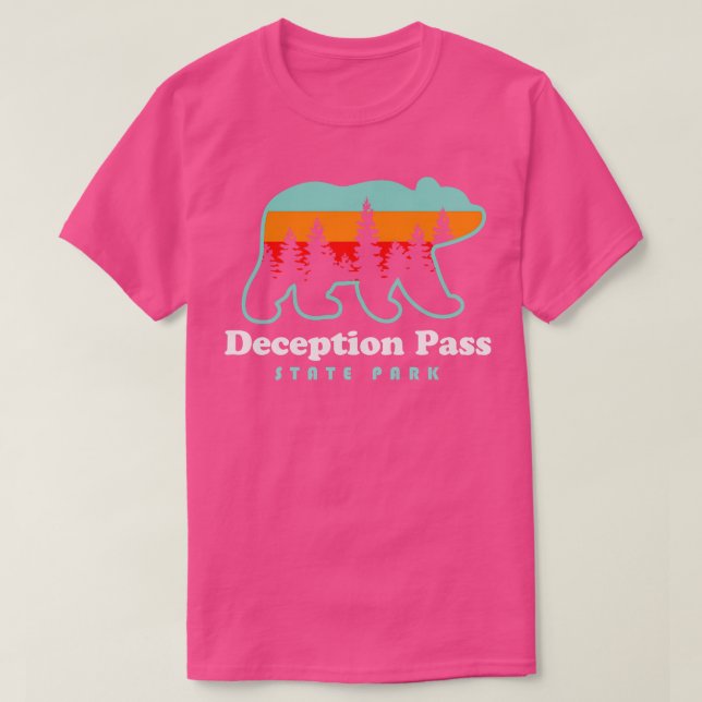 Faleption Pass State Park Hikes Washington Camping T Shirt (Design framsida)