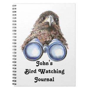 Fålig Anpassningsbar Bird Watching Journal för fåg Anteckningsbok Med Spiral