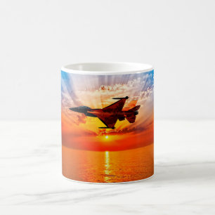 Falk för stridighet F-16 Kaffemugg
