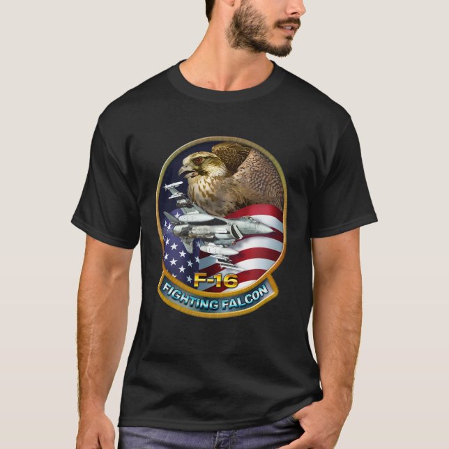 Falk för stridighet F-16 T-shirt (Framsida)