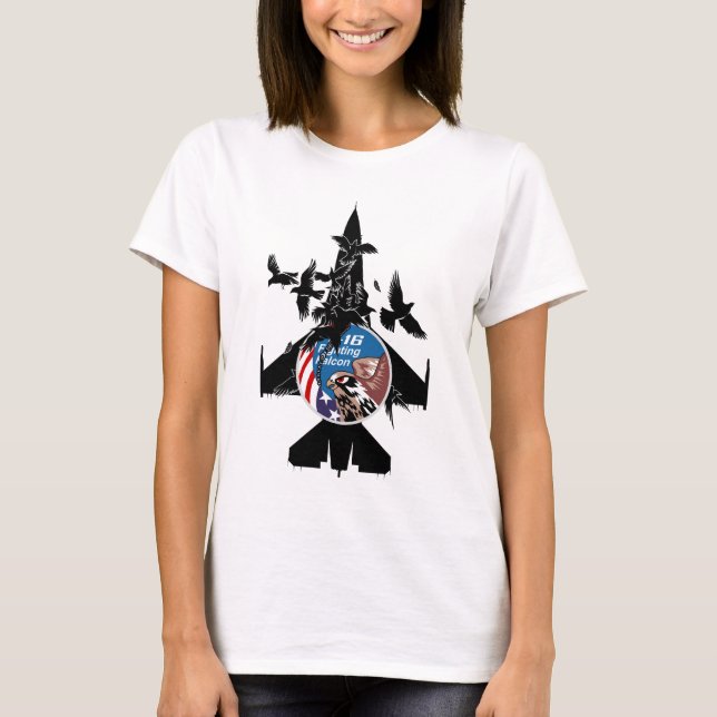 Falk för stridighet F-16 Tee (Framsida)