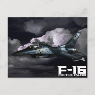 Falk för stridighet F-16 Vykort