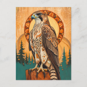 Falk Totem – Visionär Art Deco Ande Vykort