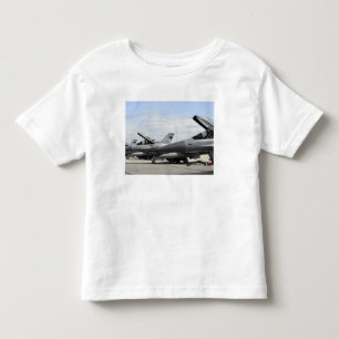 Falkar för stridighet F-16 väntar på till T-shirt