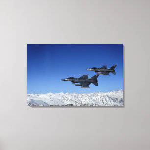 Falkar för stridighet för US-flygvapenF-16 Canvastryck