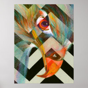 Falkblickaffisch Poster