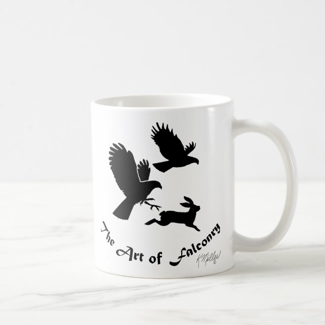 Falkeneringskonst - Harrisvråk Kaffemugg (Höger)