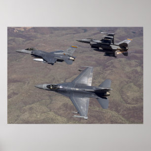 Falkflygplan för stridighet F-16 Poster