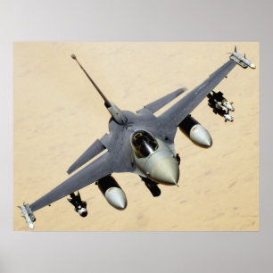 Falkflygplan för stridighet F-16 Poster