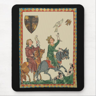 Falkjakt, 1300-tals Codex Manesse Musmatta