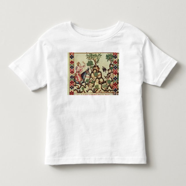 Falkjakten, från manuskript tee shirt (Framsida)