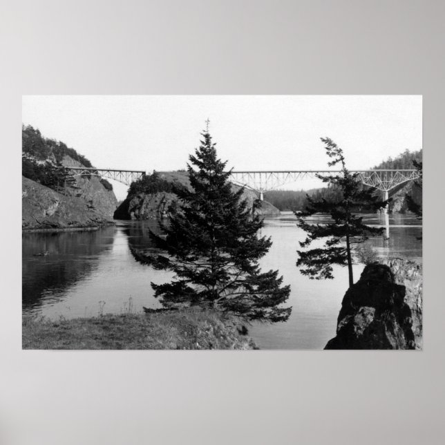 Falklamsbrygga, Washington View Photograf 2 Poster (Framsidan)