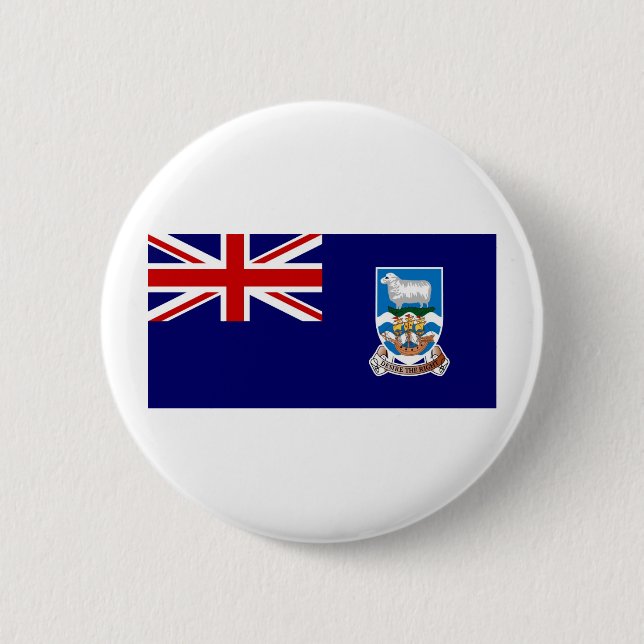 Falkland Islands flagga Knapp (Framsida)