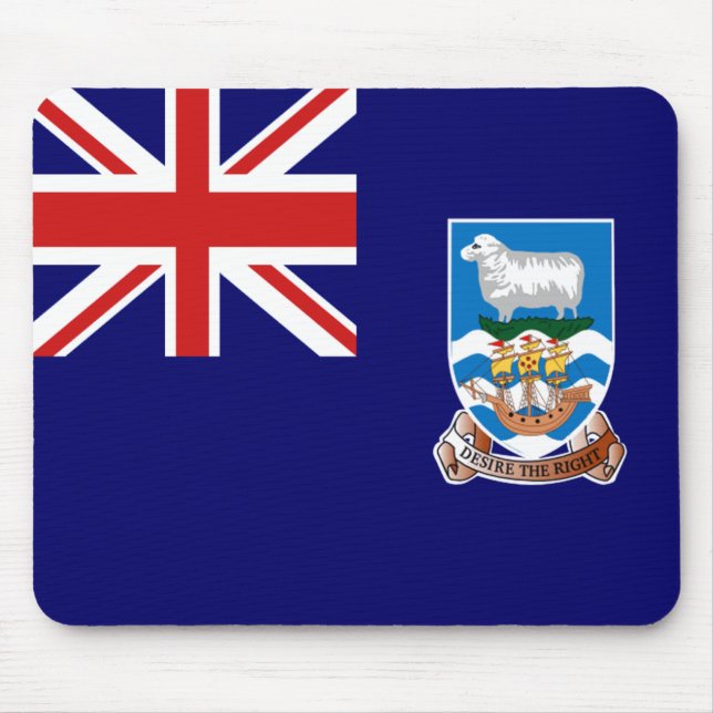 Falkland Islands flagga Mousepad Musmatta (Framsidan)