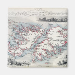 Falkland Islands och Patagonia, från en serie av Magnet