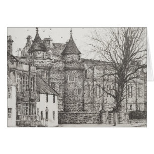 Falkland slott Skottland. 2007 Hälsningskort