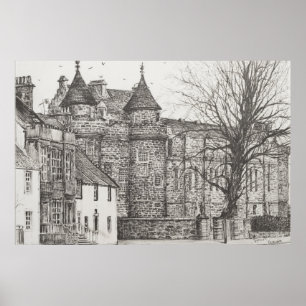 Falkland slott Skottland. 2007 Poster