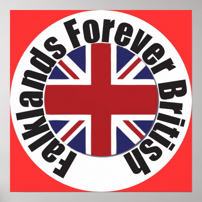 Falklands är för alltid brittiskt poster (Framsidan)