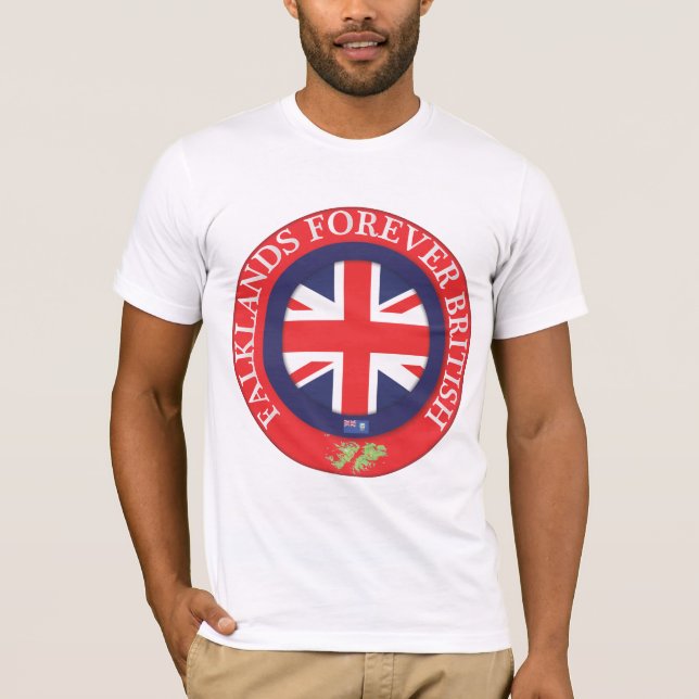 Falklands Forever British T Shirt (Framsida)
