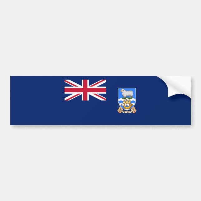 Falklandsöarna Flagga Bildekal (Framsidan)