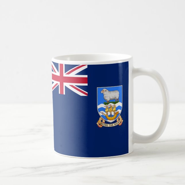 Falklandsöarna Flagga Ceramic Mugg (Höger)