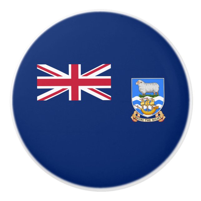 Falklandsöarna Flagga Knopp (Framsidan)