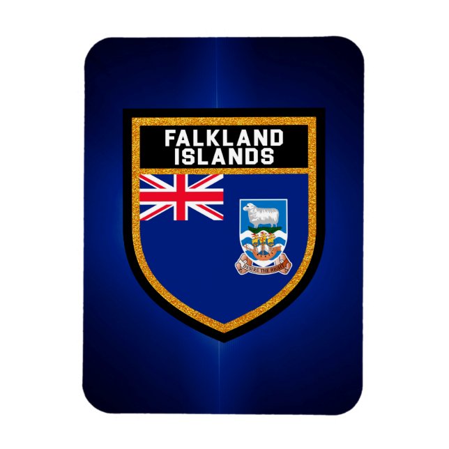 Falklandsöarna Flagga Magnet (Vertikal)