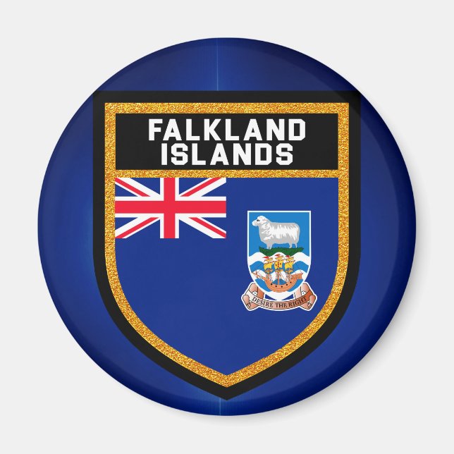Falklandsöarna Flagga Magnet (Framsidan)