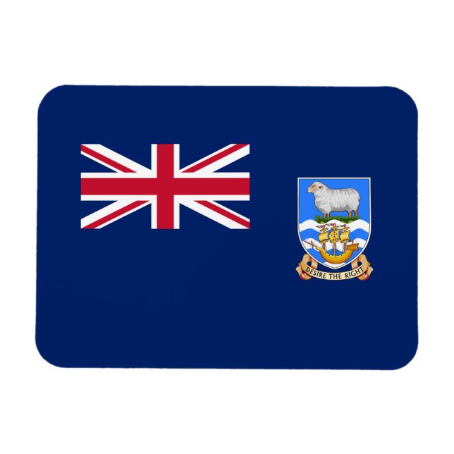 Falklandsöarna Flagga Magnet (Horisontell)
