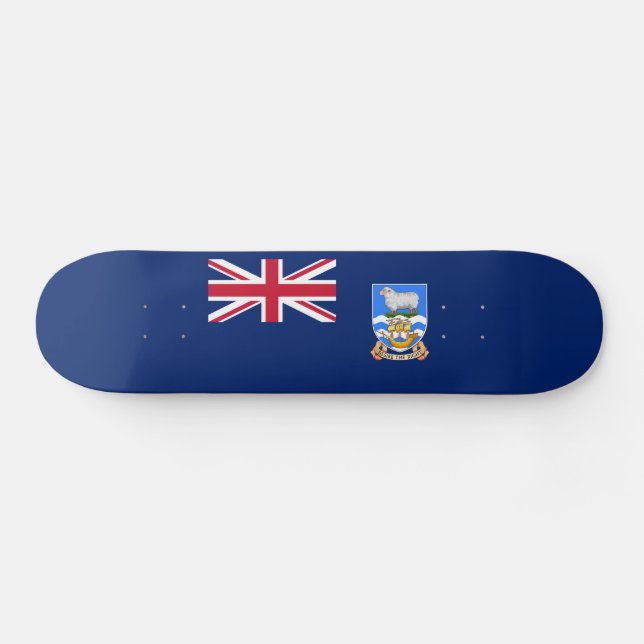 Falklandsöarna Flagga Mini Skateboard Bräda 18,5 Cm (Horz)