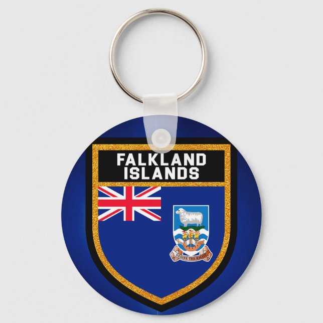 Falklandsöarna Flagga Nyckelring (Framsida)