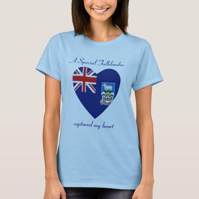 Falklandsöarna Flagga Sötnos T-Shirt (Framsida)