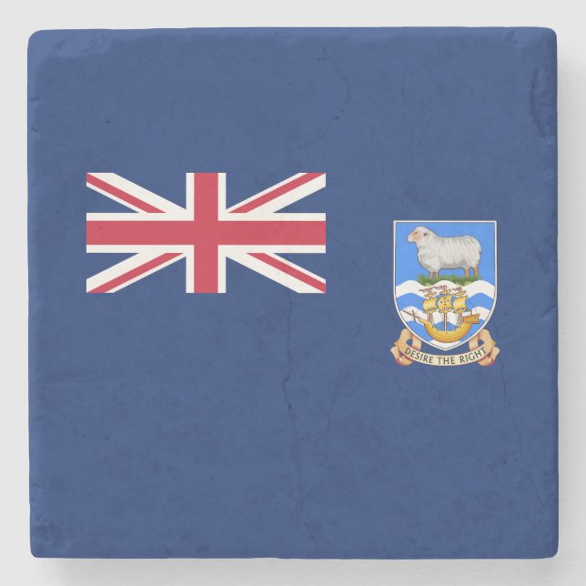 Falklandsöarna Flagga Stenunderlägg (Framsidan)