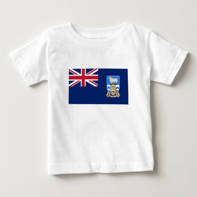 Falklandsöarna Flagga T Shirt (Framsida)