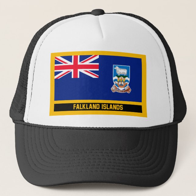 Falklandsöarna Flagga Truckerkeps (Framsida)