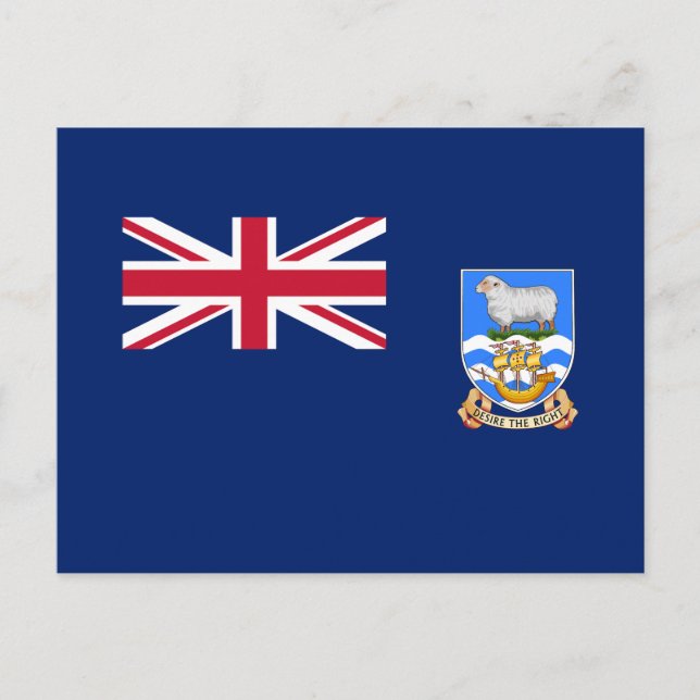 Falklandsöarna Flagga Vykort (Framsida)