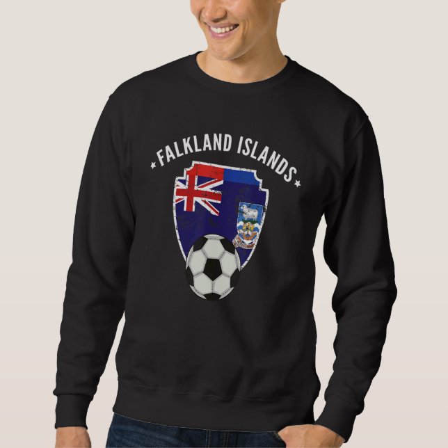 Falklandsöarna Fotbollsrötter, Flagga Pride Lång Ärmad Tröja (Framsida)