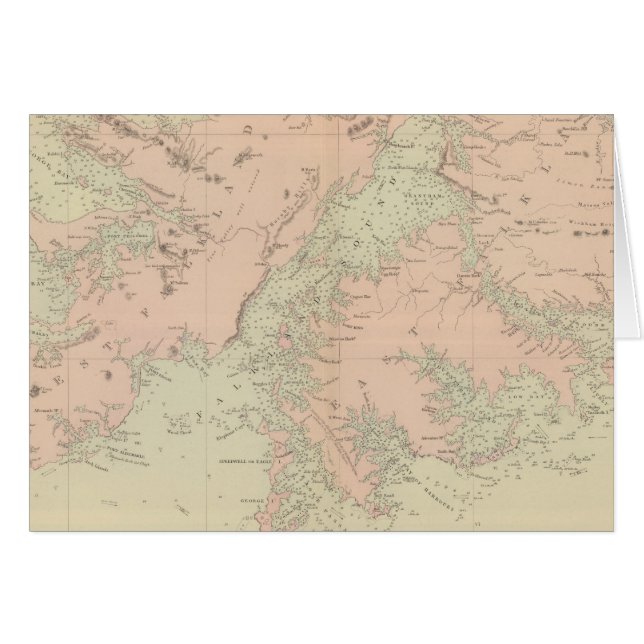 Falklandsöarna Hälsningskort (Framsidan Horizontal)