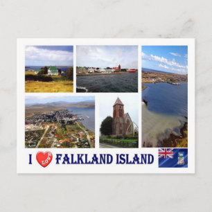 Falklandsöarna - I Kärlek - Vykort